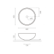 Lavabo sobre encimera Atelier Bathco croquis 5