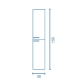 Columna de baño Nisy Royo croquis 6