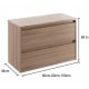 Mueble de baño con encimera de madera Oxford Bruntec croquis 10