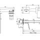 Grifo de lavabo empotrado Marriot GME croquis 9