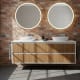 Mueble de baño madera maciza con encimera solid surface Alpes 18 Bruntec principal 5