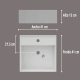 Lavabo suspendido fondo reducido Libra Art and Bath croquis 2