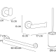 Conjunto de accesorios de baño Bali Mediterránea de baño croquis 6