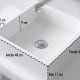 Lavabo sobre encimera Quadro Bruntec croquis 1