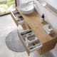 Mueble de baño con encimera de madera Landes Coycama detalle 1