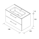 Conjunto mueble de baño Morai Salgar croquis 8