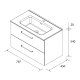 Conjunto mueble de baño Morai Salgar croquis 9