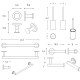 Conjunto de accesorios de baño Architect S+ Cosmic croquis 19