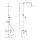 Conjunto de ducha Cassio GME croquis 8
