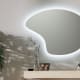 Espejo de baño con luz LED Wave de Bruntec ambiente 1