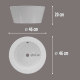 Lavabo sobre encimera Menfis Art and Bath croquis 1
