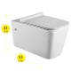 Pack inodoro suspendido + cisterna empotrada Square Bruntec detalle 1
