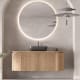Mueble de baño madera varias medidas, maciza de fresno con encimera de madera Evo Curve Bruntec principal 0