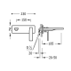 Grifo de lavabo Slim-Tres Tres croquis 1