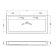 Lavabo encastrado Zafiro Coycama croquis 4