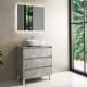 Mueble de baño con encimera de madera Boston Bruntec principal 2