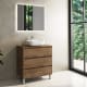 Mueble de baño con encimera de madera Boston Bruntec principal 0