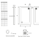 Plato de ducha Solid Surface Corian DuPont Centauro Hidronatur croquis 3