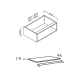 Cajonera de baño Landes Coycama croquis 3