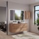 Mueble de baño color madera con encimera de madera Vilma Bruntec principal 2