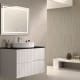 Mueble de baño con encimera piedra compactada negra Ebi Bruntec colores principal 1