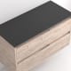Mueble de baño con encimera piedra compactada negra Ebi Bruntec colores detalle 10