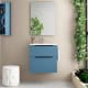 Conjunto mueble de baño fondo reducido 41cm Comet tirador negro Coycama principal 2
