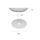 Lavabo sobre encimera Astra Solid fondo reducido Art and Bath croquis 3