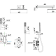 Conjunto de ducha empotrado Firenze Imex croquis 9