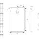 Plato de ducha Solid Surface Perseo Hidronatur croquis 3