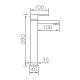 Grifo de lavabo Nantes Imex Croquis 2