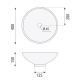 Lavabo sobre encimera Cerdeña Bruntec croquis 1