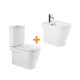 Pack inodoro + bidé compacto Look de Unisan Sanidusa principal 0