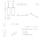 Conjunto de accesorios de baño Logic Cosmic croquis 6