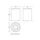 Papelera de baño Architect S+ Cosmic croquis 6