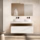 Mueble de baño con encimera de madera 10 cm de altura en color Cala con cajonera Nomad Visobath principal 2