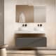 Mueble de baño con encimera de madera 10 cm de altura en color Cala con cajonera Nomad Visobath principal 0