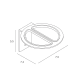 Soporte de plancha de baño Slim de Manillons Torrent croquis 6