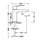 Grifo de lavabo Flat Tres croquis 2