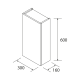 Columna de baño Infinity Salgar croquis 10