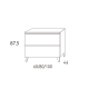 Mueble de baño con encimera de HDF Compatech Granada Visobath croquis 11