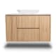 Mueble de baño madera maciza con encimera de solid surface Alpes 13 Bruntec detalle 3
