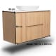 Mueble de baño madera maciza con encimera de solid surface Alpes 13 Bruntec croquis 8