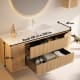 Mueble de baño madera maciza con encimera de solid surface Alpes 13 Bruntec croquis 5