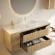 Mueble de baño con encimera de solid surface Alpes 13 Bruntec detalle 2