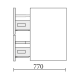 Mueble de baño Renoir Salgar croquis 4
