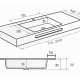 Lavabo suspendido Illice Bruntec croquis 3