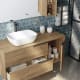 Mueble de baño con encimera de madera Coban Bruntec detalle 4