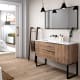 Mueble de baño con encimera de madera Coban Bruntec opción 6