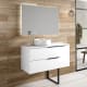 Mueble de baño con encimera de madera Coban Bruntec opción 7